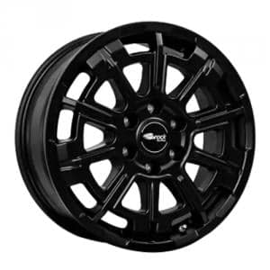 Brock B45 Shiny Black 7x17 6/120 ET45 B74.6