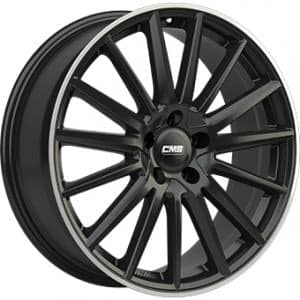 CMS C23 Gloss Black Polished lip 8x18 5/112 ET40 B66.5