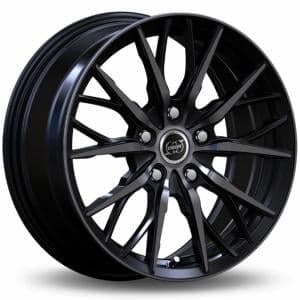 INFINY Spike Bright Black Machined Face Black Lip 6.5x15 4/100 ET35 B73.1