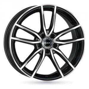 MAK Evo Black Machined Face 8x19 5/112 ET48 B66