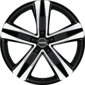MAK Stone5 Black Machined Face 6.5x16 5/114.3 ET45 B66.099