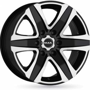 MAK Stone6 Black Machined Face 8x18 6/114.3 ET45 B66.1