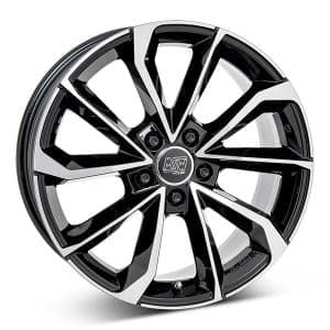 MSW 42 Gloss Black Polished 8x18 5/108 ET45 B65.1