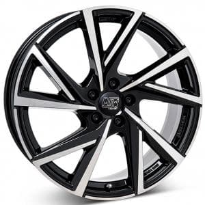 MSW 80 Gloss Black Polished 8x19 5/112 ET45 B57.1