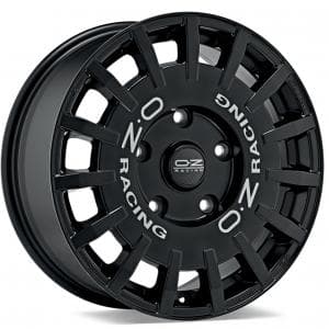 OZ Rally Racing Van Matt Black Silver Lettering 7.5x18 5/160 ET48 B65.1