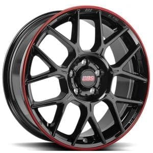 BBS XR Black Red 8.5x19 5/108 ET43 B70.1